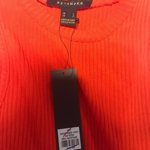 S Orange Revamped Bodycon Dress - Picture 3 of 3